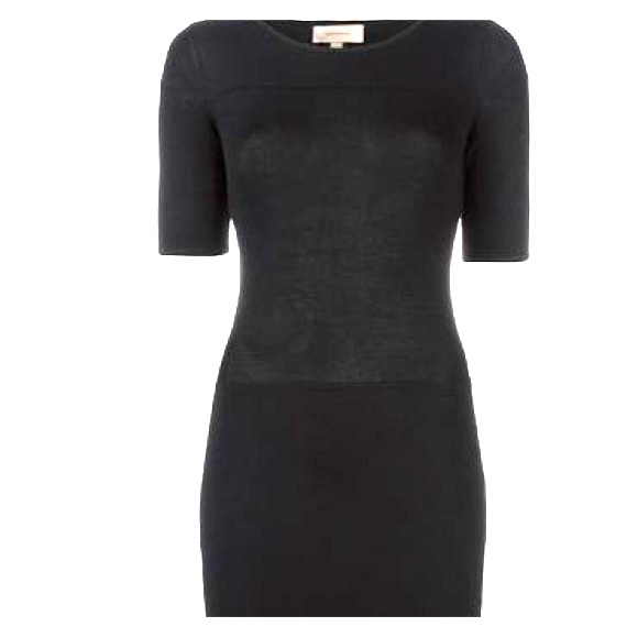 Tony Cohen Fitted Black Knit Sheath - Picture 7 of 9